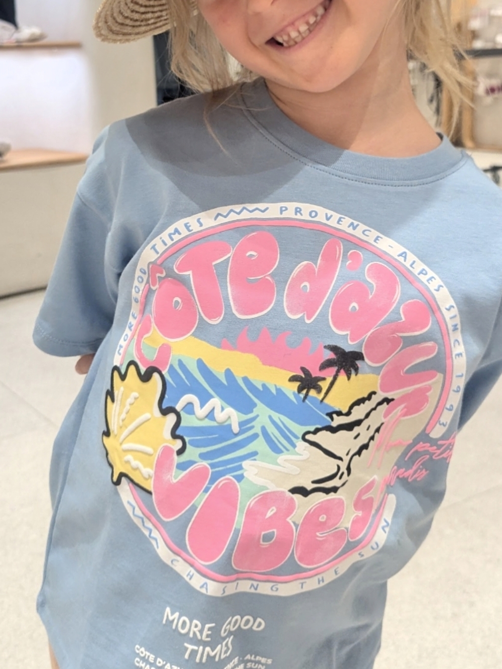 SZ 6-7 Zara Kids Core D'azur Top